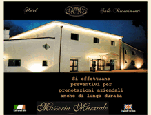 Tablet Screenshot of hotelmasseriamarziale.it